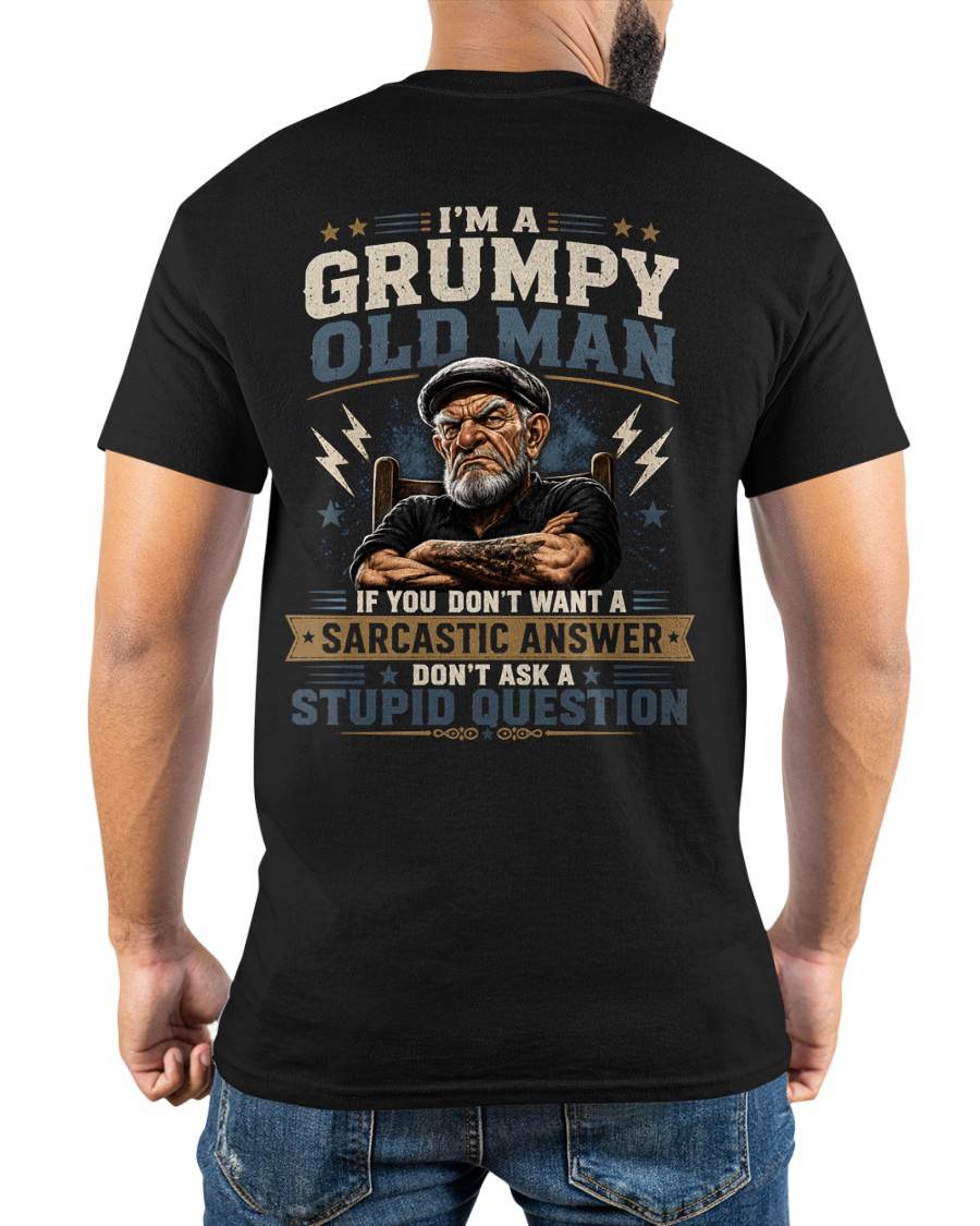 I'M A GRUMPY OLD MAN - T SHIRT- GIFT FOR MEN -NIKI (SKU2607-336)