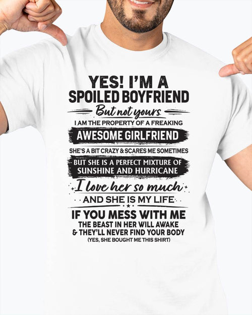 I'M A SPOILED BOYFRIEND - GIFT FROM WIFE/GIRLFRIEND - NIKI00 (SKU26T-01250-00)