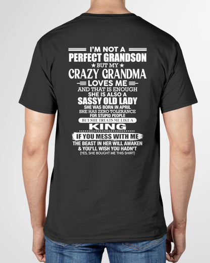 APRIL - I AM NOT A PERFECT GRANDSON - GIFT FROM GRANDMA -NIKI04 - (SKU2607-191-04)