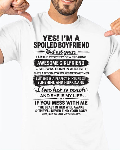 AUGUST - I'M A SPOILED BOYFRIEND - GIFT FROM WIFE/GIRLFRIEND - NIKI08 (SKU26T-01250-08)
