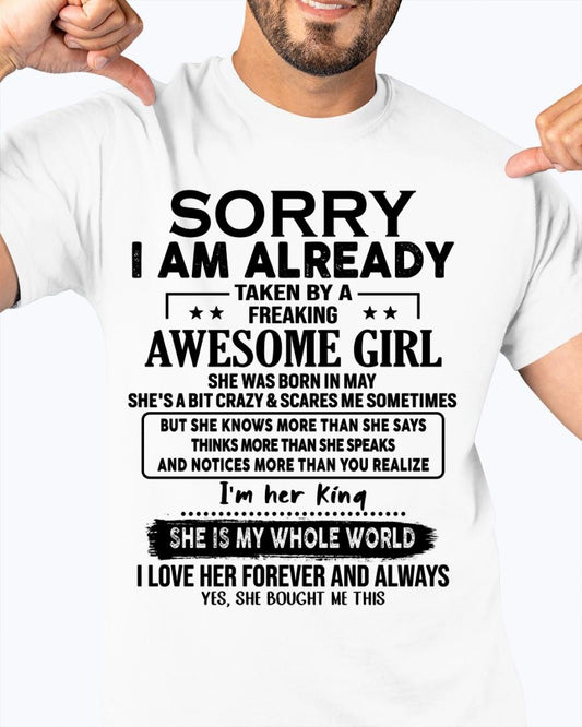 May - Awesome Girl born in May - Special gift for your boyfriend - From Wife KATE05 (SKU.AT16)