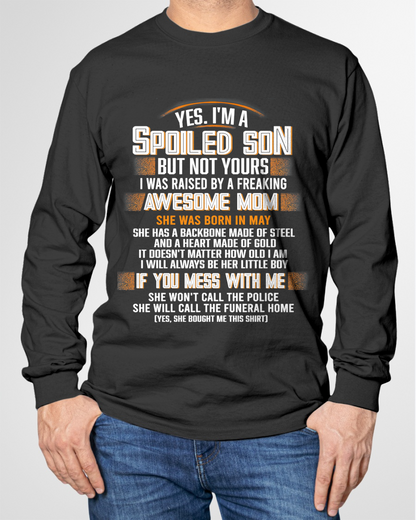 MAY - Raised By A Freaking Awesome Mom - FROM MOM TO SON - KATE05 (SKU26T-01-45-05)
