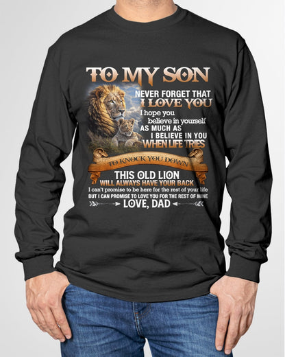 To My Son T-Shirt – Gift From Dad / Man - KATE00 (SKU12-76)