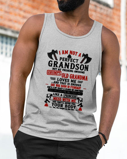 FEBRUARY - I AM NOT A PERFECT GRANDSON  - GIFT FROM GRANDMA -NIKI02 - (SKU2606-380-02)