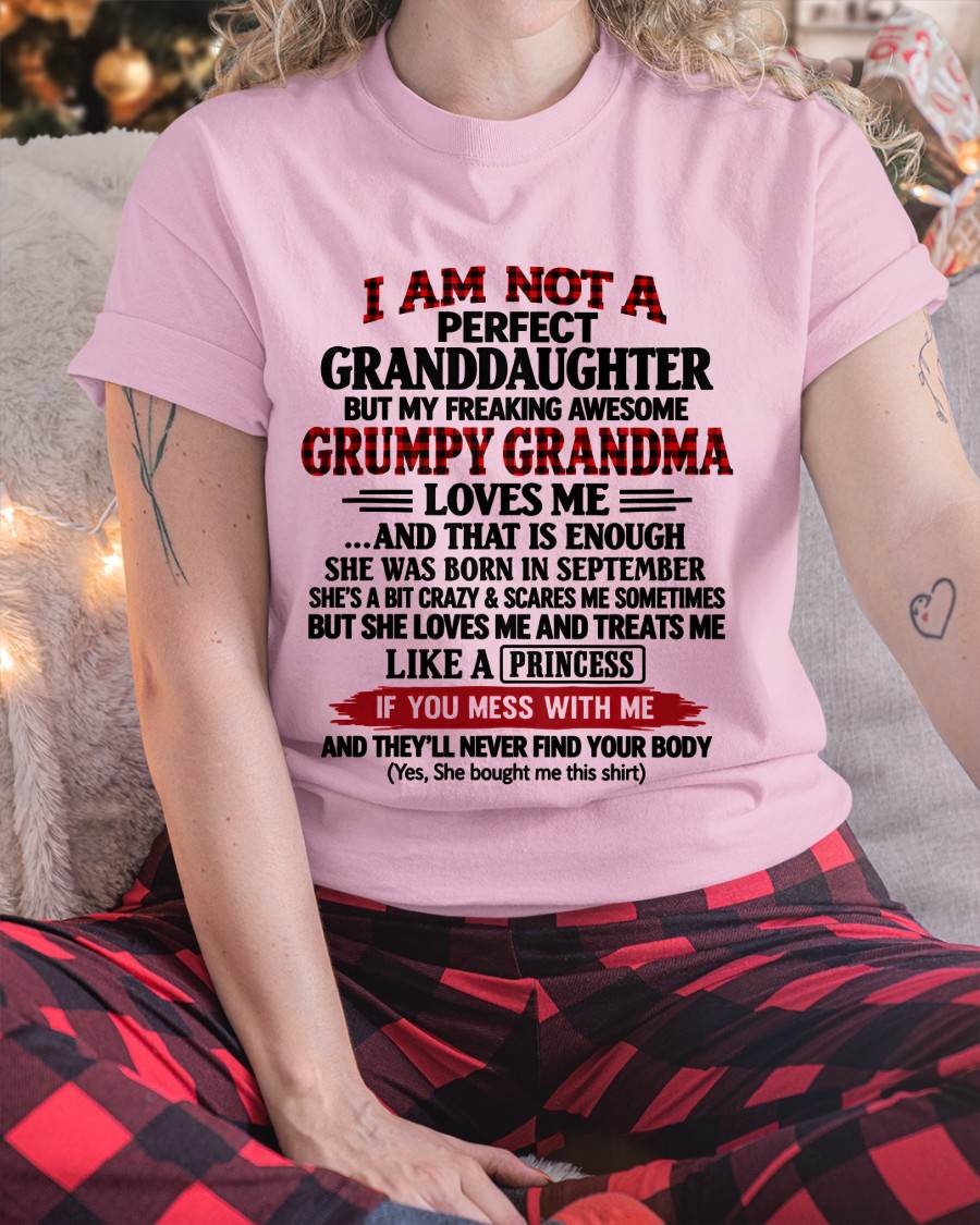 SEPTEMBER - I AM NOT A PERFECT GRANDDAUGHTER  - GIFT FROM GRANDMA -NIKI09 - (SKU2610-50-09)