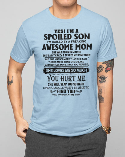 March - Awesome Mom - Perfect Gift For Your Son From Mom - KATE03 (SKU-SPW-03)