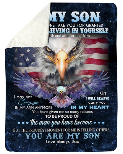 Special gift for Son - blanket - from dad (SKUB06-93)