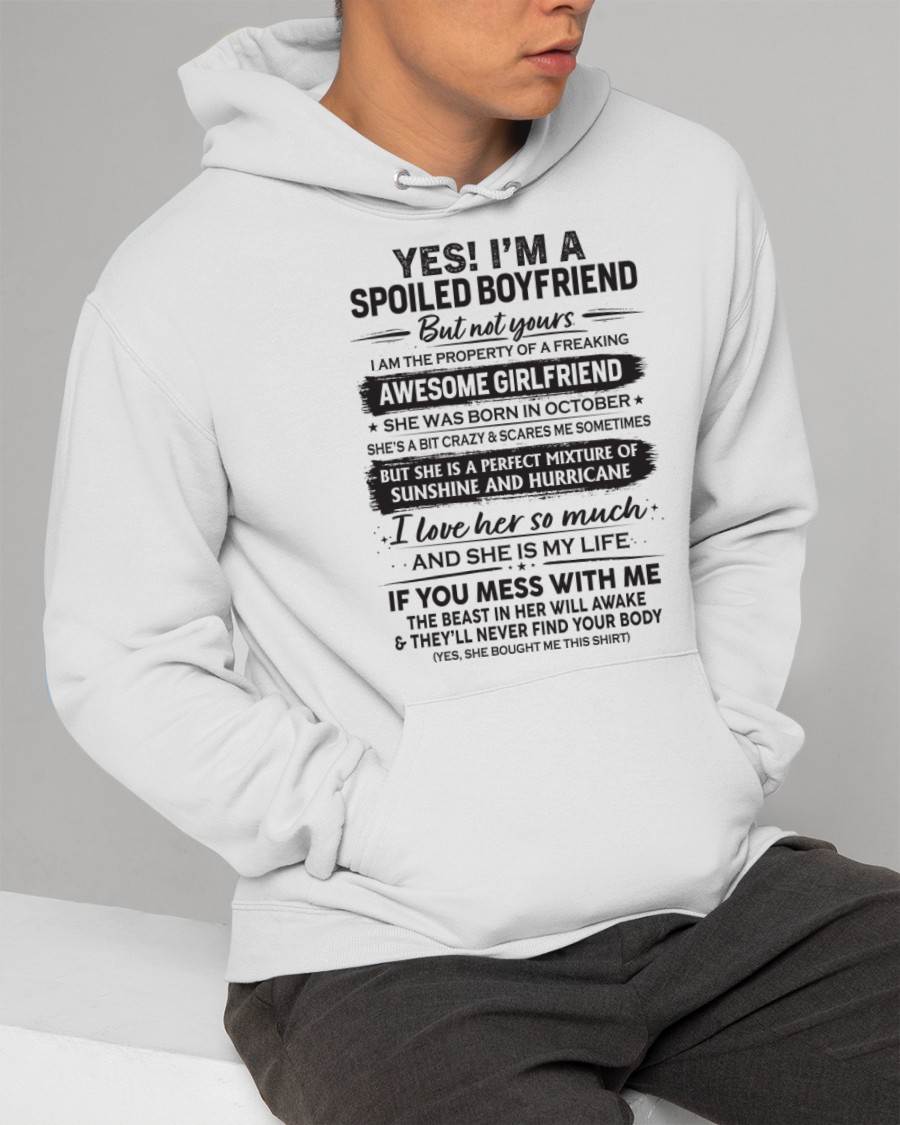 OCTOBER - I'M A SPOILED BOYFRIEND - GIFT FROM WIFE/GIRLFRIEND - NIKI10 (SKU26T-01250-10)