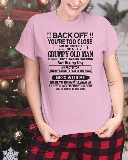 TO MY WIFE - BACK OFF T-SHIRT - GIFT FOR WIFE - NIKI00 (SKU10-99-00)