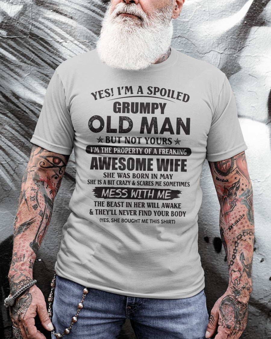 Awesome wife May - Perfect gift for your husband - KATE05 (SKU96-68-05)