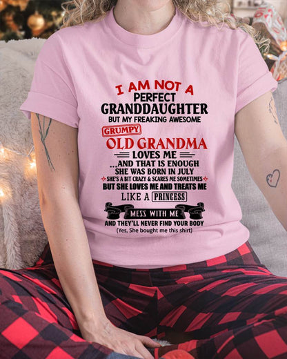 JULY - I AM NOT A PERFECT GRANDDAUGHTER  - GIFT FROM GRANDMA -NIKI07 - (SKU2606-381-07)