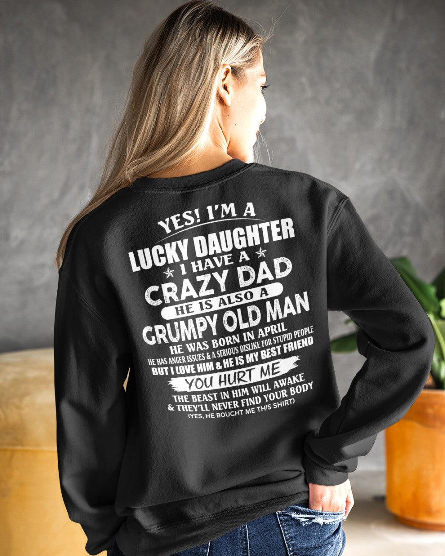 April - Awesome Grumpy Old Dad - Special gift for your daughter From Dad - KATE04 (SKU10-50-04)
