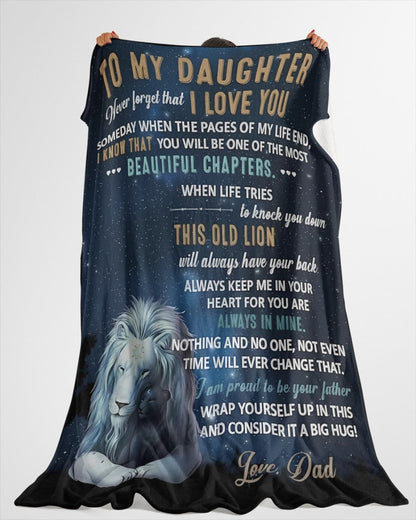 Special Gift For Your Daughter Blanket - From Dad04