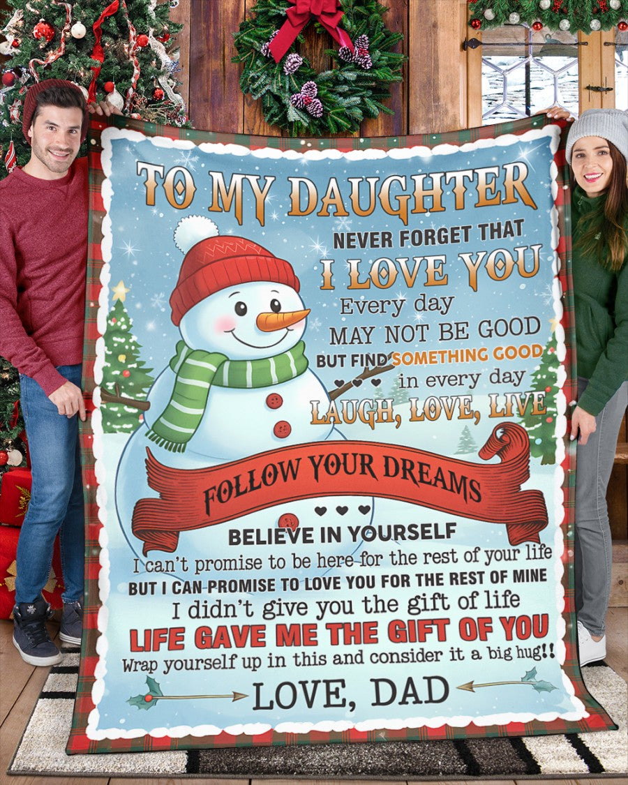 Special Gift For Your Daughter Blanket - From Dad (SKUB11-19)