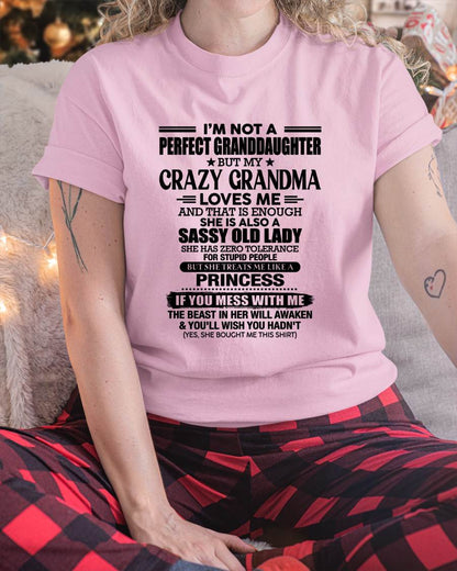 I AM NOT A PERFECT GRANDDAUGHTER  - GIFT FROM GRANDMA -NIKI00 - (SKU2607-189-00)