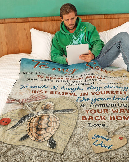 Special Gift For Your Son Blanket - From Dad