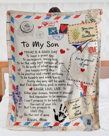 Special Gift For Your Son Blanket - From Mom