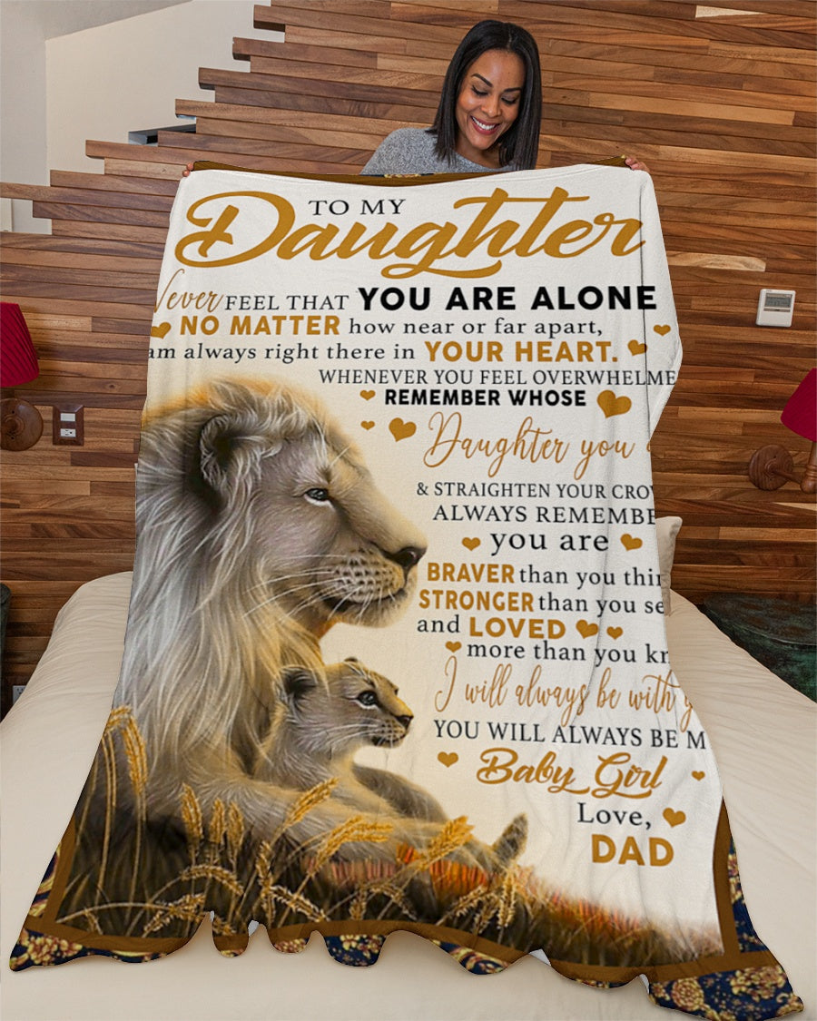 Love Your Dad Blanket - Gift For Daughter From Dad