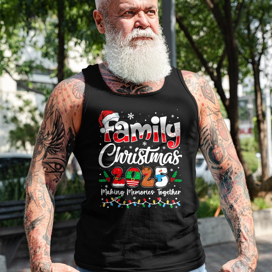 Family Christmas 2025 Matching Outfit Xmas Squad Santa T-Shirt - Christmas Unisex T-Shirt/Hoodie/Sweatshirt - HNDS00