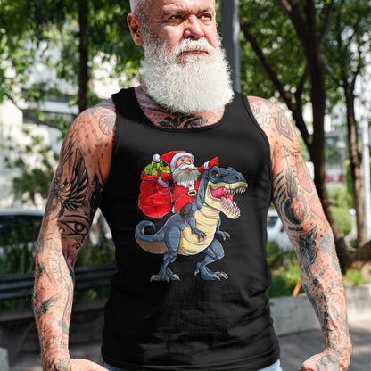 Dinosaur T rex Christmas Santa Boys Men Girls Xmas Squad T-Shirt - Christmas Unisex T-Shirt/Hoodie/Sweatshirt - HNDS00