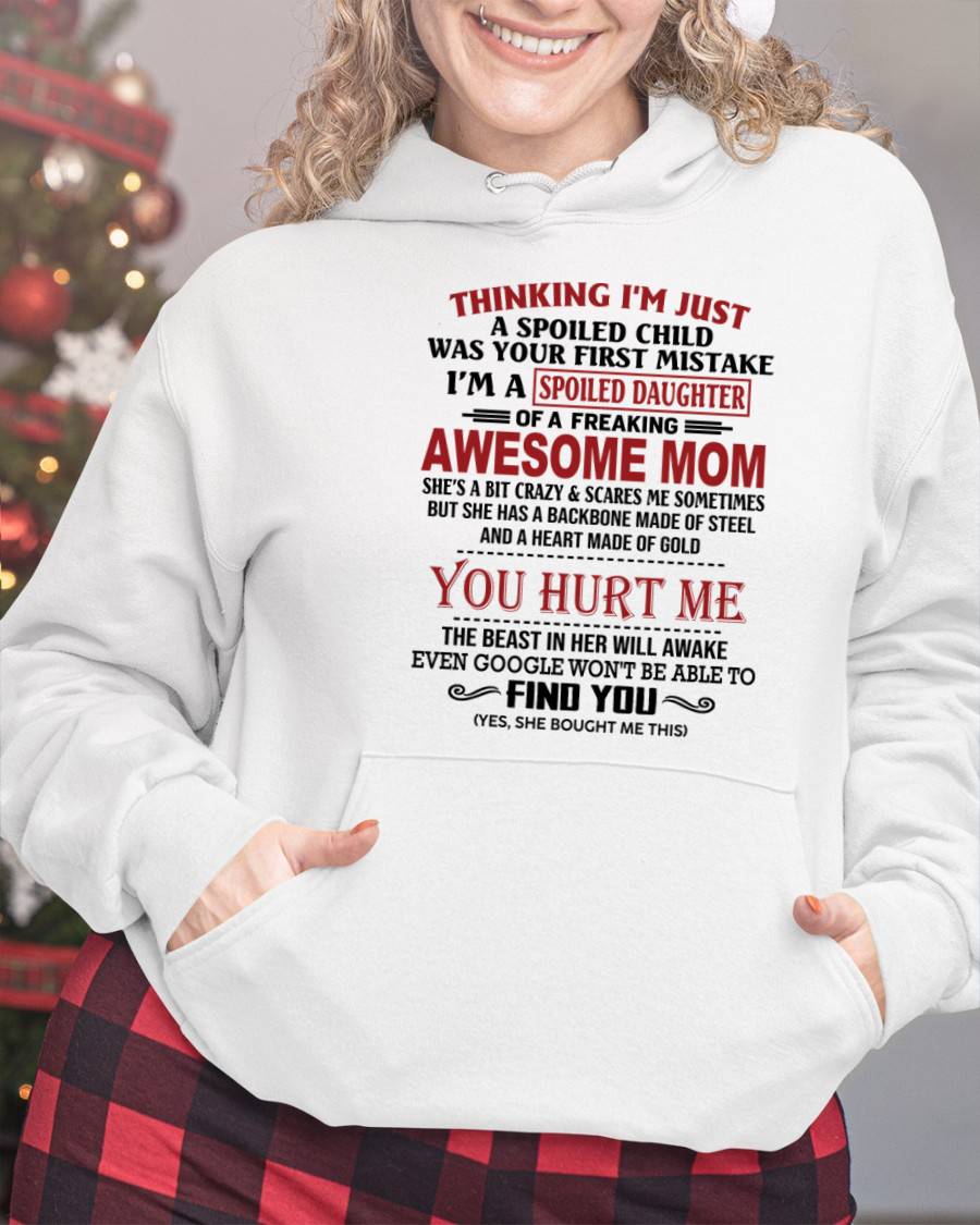 TO MY DAUGHTER - SPOILED DAUGHTER - PERFECT GIFT FOR DAUGHTER - GIFT FROM MOM - NIKI00 (SKU10-151-00)