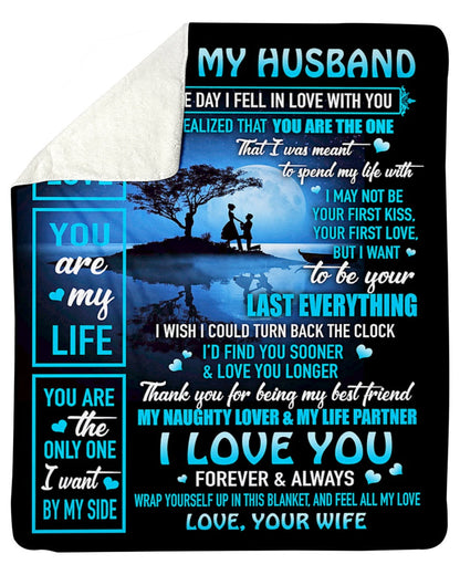 Gift for husband - from wife - blanket