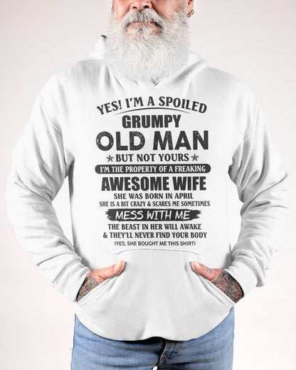 Awesome wife April - Perfect gift for your husband - KATE04 (SKU96-68-04)