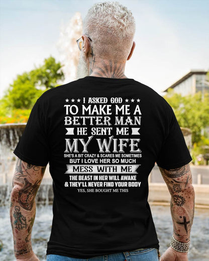 ASKED GOD TO BE A BETTER MAN - GIFT FROM WIFE - NIKI00 (SKU10-109-00)