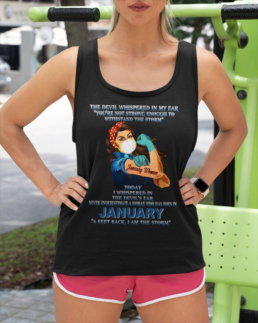 Never Underestimate A Woman Born In January – January Woman “I Am The Storm” - FMA / KATE01 (SKU12-322-01)