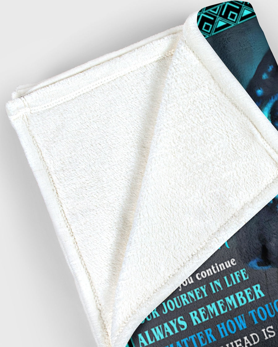 To my son - Gift for son Fleece Blanket - from mom