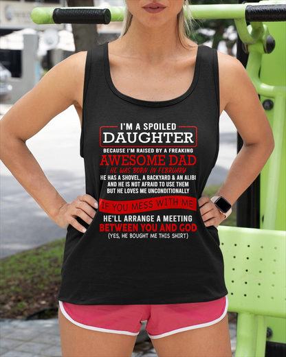 FEBRUARY - I'M A SPOILED DAUGHTER - FROM DAD TO DAUGHTER - KATE02 (SKU26T-01-30-02)