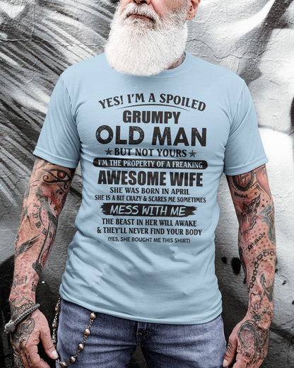Awesome wife April - Perfect gift for your husband - KATE04 (SKU96-68-04)