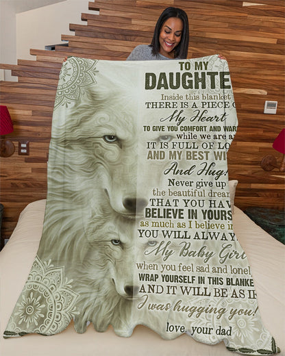 Special Gift For Your Daughter Blanket - From Dad