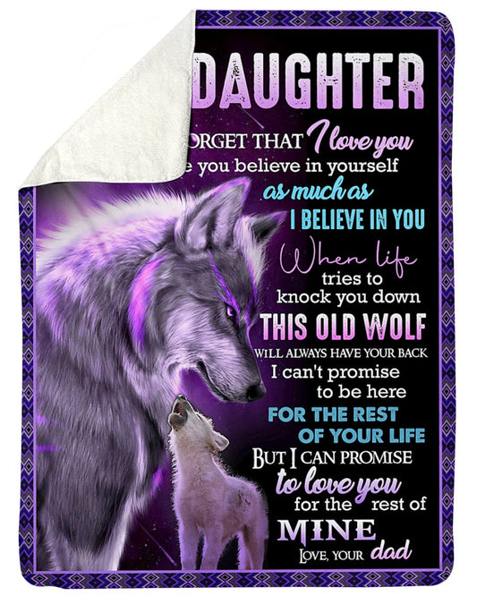 Special Gift For Your Daughter Blanket - From Dad