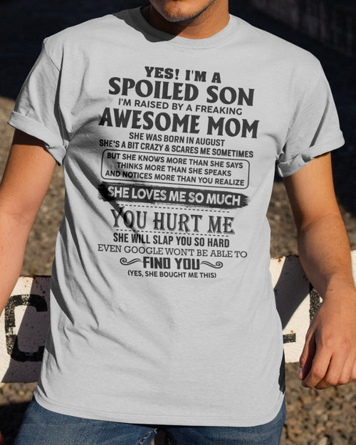 August - Awesome Mom - Perfect Gift For Son From Mom - KATE08 (SKU-SPW-08)