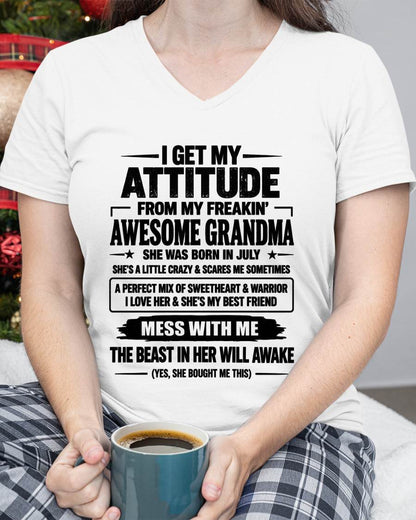 JULY - I GET MY ATTITUDE FROM MY FREAKIN’ AWESOME GRANDMA - GIFT FROM GRANDMA -NIKI07 (SKU2609-330-07)
