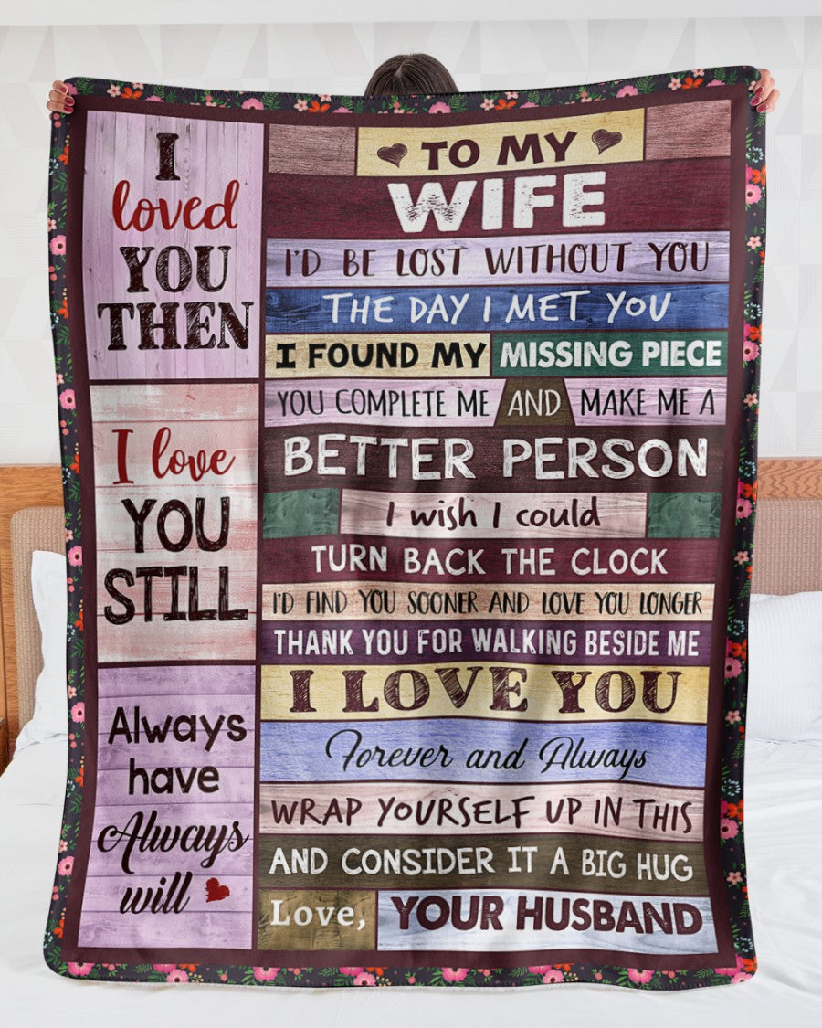 Special Gift For Your Wife Blanket - From Husband FULL (SKUB12-223)