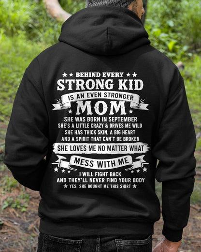 SEPTEMBER - BEHIND EVERY STRONG KID IS AN EVEN STRONGER MOM - GIFT FROM MOM -NIKI09 - (SKU2608-281-09)
