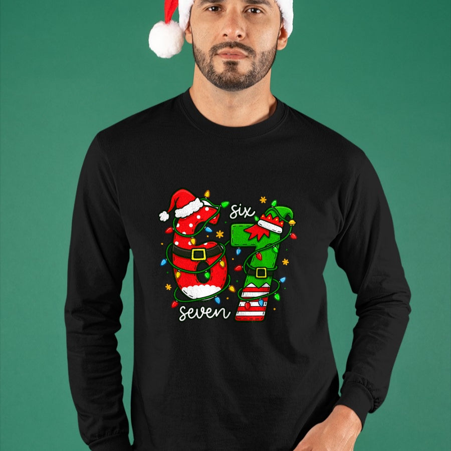 Trending Six Seven Meme Christmas 67 Xmas Men Women Kids T-Shirt - Christmas Unisex T-Shirt/Hoodie/Sweatshirt - HNDS00
