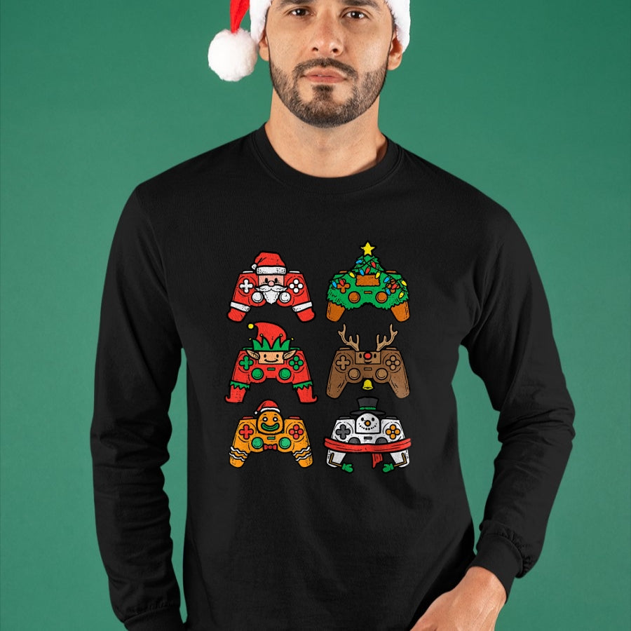Christmas Gamer Controller Xmas Gaming T-Shirt - Christmas Unisex T-Shirt/Hoodie/Sweatshirt - HNDS00