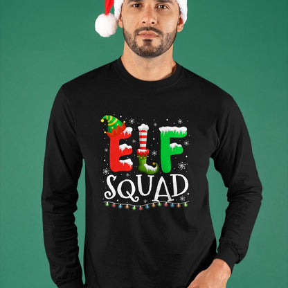 Elf Family Christmas Matching Pajamas Xmas Elf Squad T-Shirt - Christmas Unisex T-Shirt/Hoodie/Sweatshirt - HNDS00