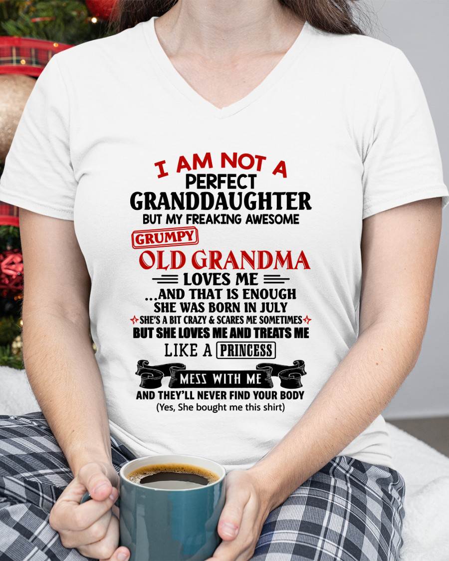 JULY - I AM NOT A PERFECT GRANDDAUGHTER  - GIFT FROM GRANDMA -NIKI07 - (SKU2606-381-07)