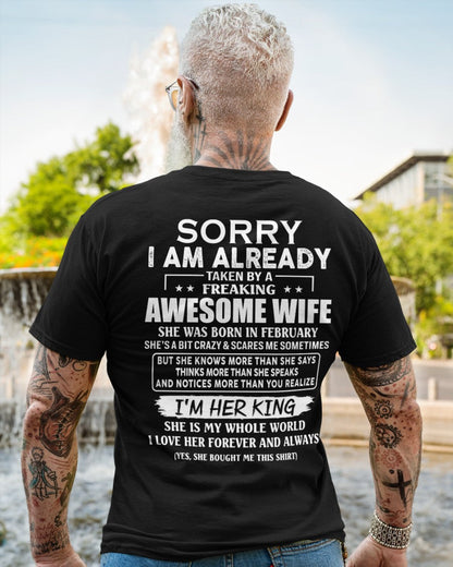Awesome wife February - Perfect gift for your husband - KATE02 (SKU68-79-02)