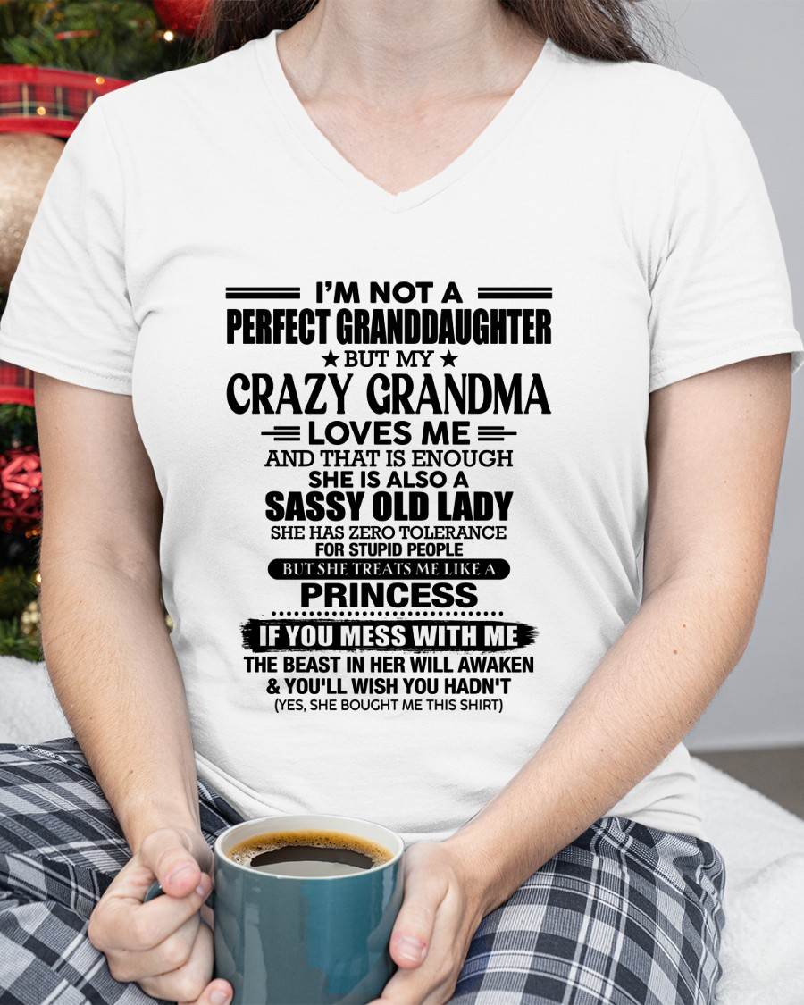 I AM NOT A PERFECT GRANDDAUGHTER  - GIFT FROM GRANDMA -NIKI00 - (SKU2607-189-00)