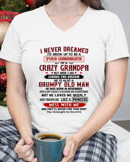 NOVEMBER- SPOILED GRANDDAUGHTER OF A CRAZY GRANDPA  - GIFT FROM GRANDPA -NIKI11 - (SKU2608-208-11)