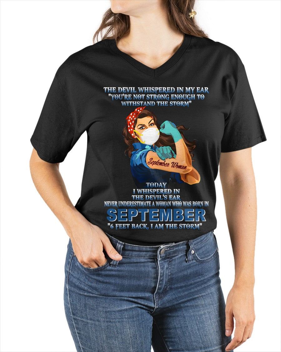Never Underestimate A Woman Born In September – September Woman “I Am The Storm” - FMA / KATE09 (SKU12-322-09)