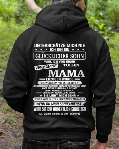 AUGUST - ICH BIN EIN GLÜCKLICHER SOHN - T SHIRT- GIFT FROM MOM -NIKI08 (SKU2606-192-08)