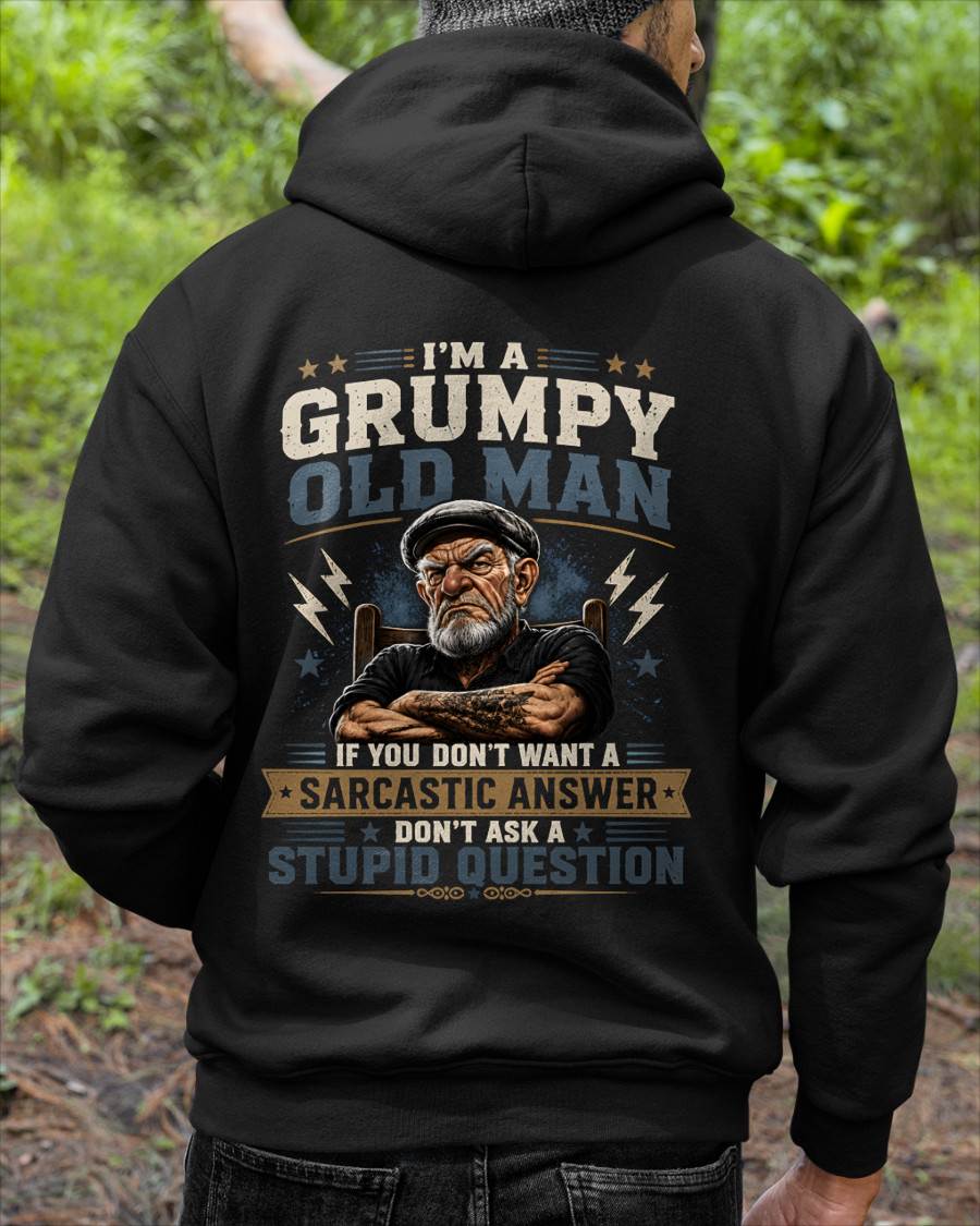 I'M A GRUMPY OLD MAN - T SHIRT- GIFT FOR MEN -NIKI (SKU2607-336)