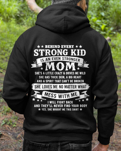 BEHIND EVERY STRONG KID IS AN EVEN STRONGER MOM - GIFT FROM MOM -NIKI00 - (SKU2608-281-00)