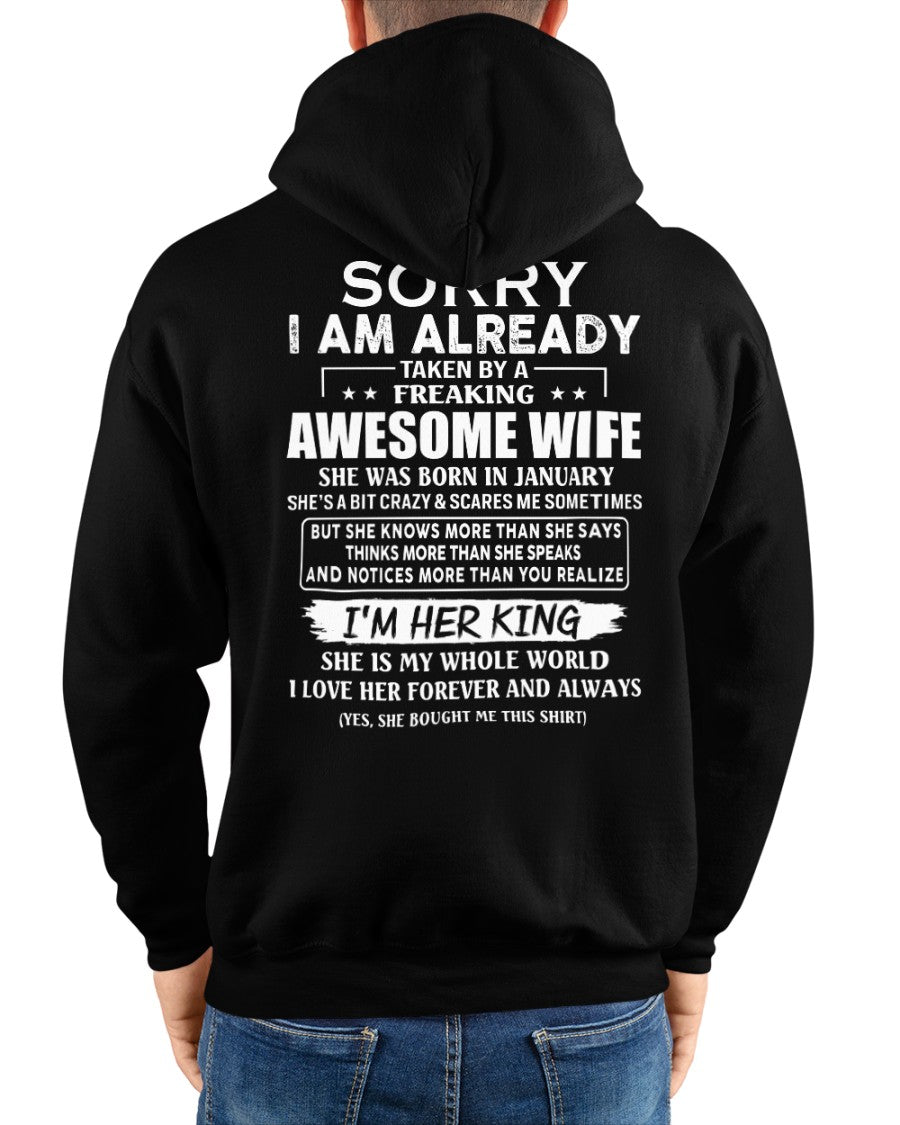 Awesome wife January - Perfect gift for your husband - KATE01 (SKU68-79-01)